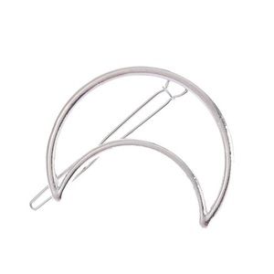 NEW Silver Crescent Moon Hair Clip